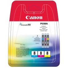 Canon Multipack ciano/magenta/giallo CLI-8multi 0621B029 CLI-8c + CLI-8m + CLI-8y a 13,0ml