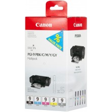 Canon Multipack nero/ciano/magenta/giallo/Grigio PGI-9multi2 1034B013 5 Cartucce PGI-9: PBK +C +M +Y +GY