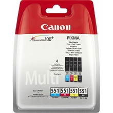 Canon Value Pack nero/ciano/magenta/giallo CLI-551 Photo Value Pack 6508B005 