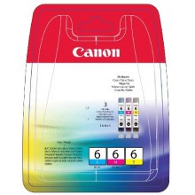 Canon Multipack ciano/magenta/giallo BCI-6x 4706A022 confezione multi