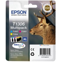 Epson Multipack ciano / magenta / giallo C13T13064010 T1306 3 cartucce d'inchiostro: T1302 + T1303 + T1304