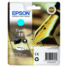 Epson Cartuccia d'inchiostro ciano C13T16224010 T1622 circa 165 pagine 3.1ml standard
