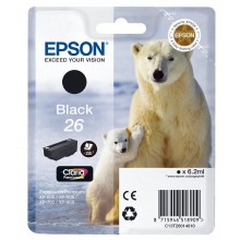 Epson Cartuccia d'inchiostro nero C13T26014010 T2601 circa 220 pagine 6.2ml standard