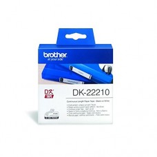 Brother Etichette DK-22210 etichetta a lunghezza continua, 29mm x 30,48m bianco