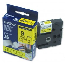 Brother nastro laminato nero su giallo TZe-621 TZ-621 9 mm x 8 m, laminato