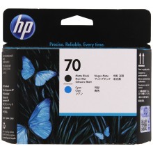 HP Testina per stampa ciano/nero (opaco) C9404A 70 