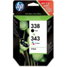 HP Multipack nero / differenti colori SD449EE 338+343 inchiostro: HP 338 - C8765EE + HP 343 - C8766EE