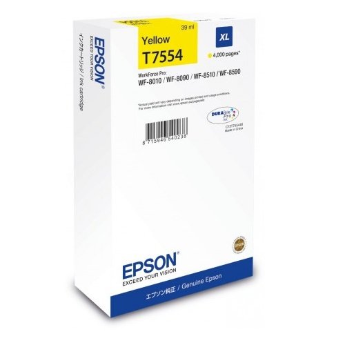 Cartuccia d`inchiostro Epson T7554 giallo XL