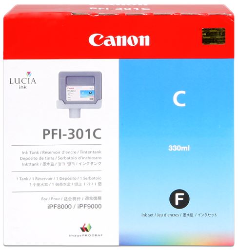 Canon Cartuccia d`inchiostro ciano PFI-301c 1487B001
