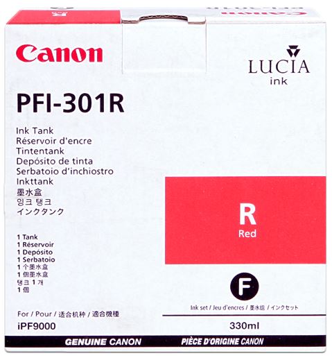 Canon Cartuccia d`inchiostro rosso PFI-301r 1492B001
