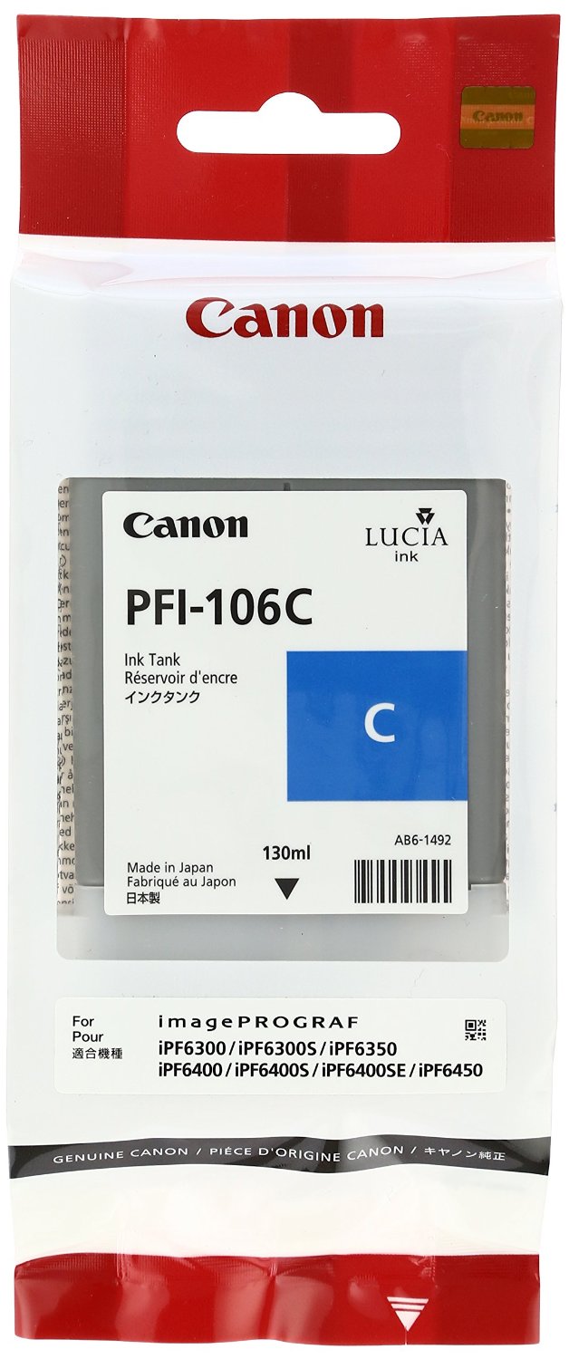 Canon Cartuccia d`inchiostro ciano PFI-106c 6622B001