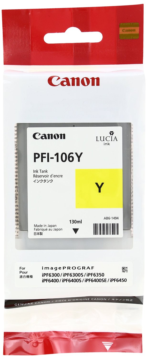 Canon Cartuccia d`inchiostro giallo PFI-106y 6624B001