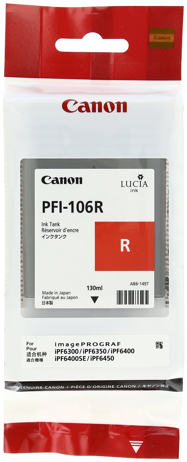 Canon Cartuccia d`inchiostro rosso PFI-106r 6627B001