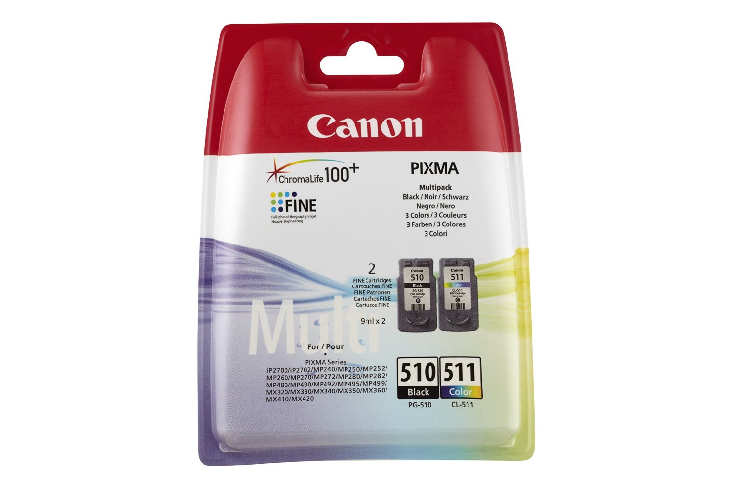 Canon Multipack nero/differenti colori 2970B010 PG-510