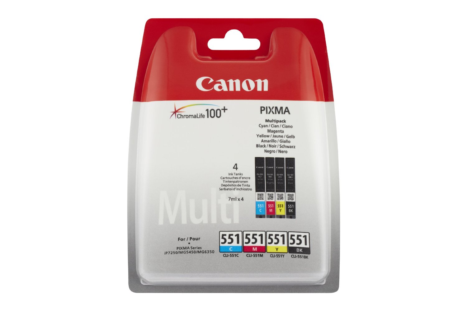 Canon Multipack nero/ciano/magenta/giallo Multipack CLI-551 cmybk