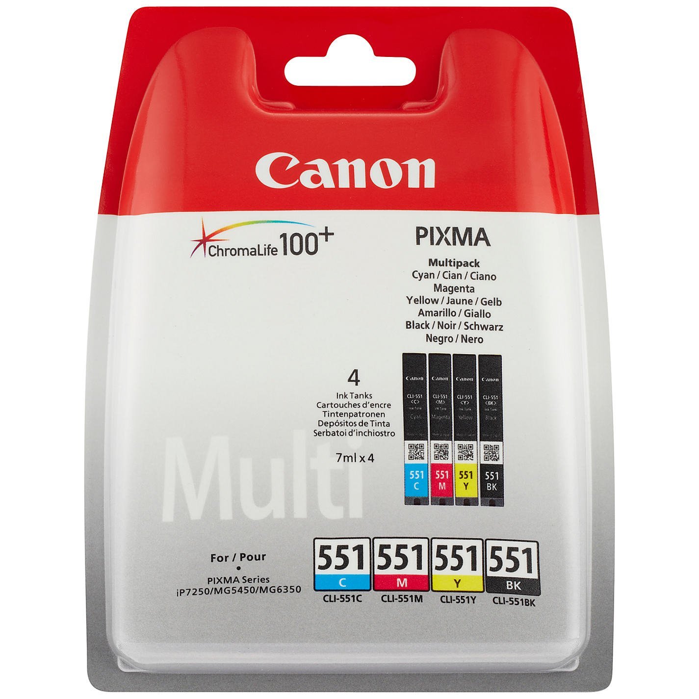 Canon Value Pack nero/ciano/magenta/giallo CLI-521 Photo