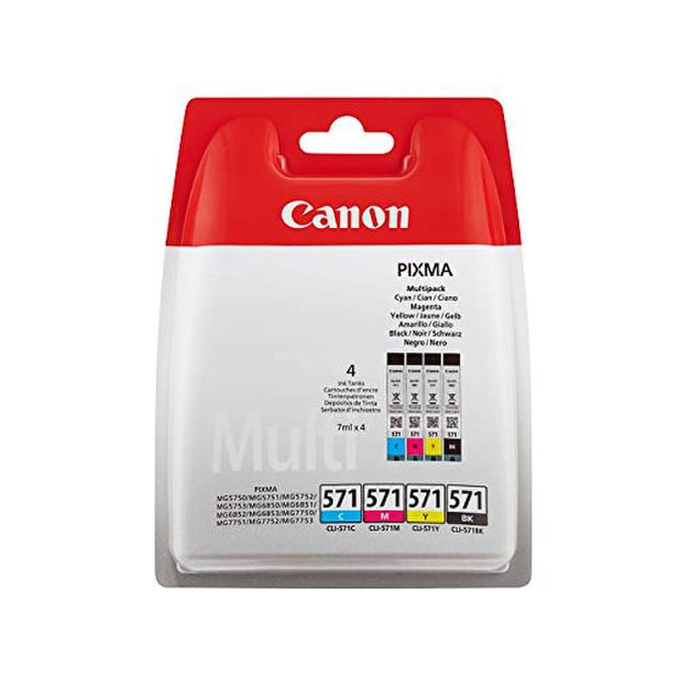 Canon Multipack nero/ciano/magenta/giallo CLI-571 Multi 0386C005