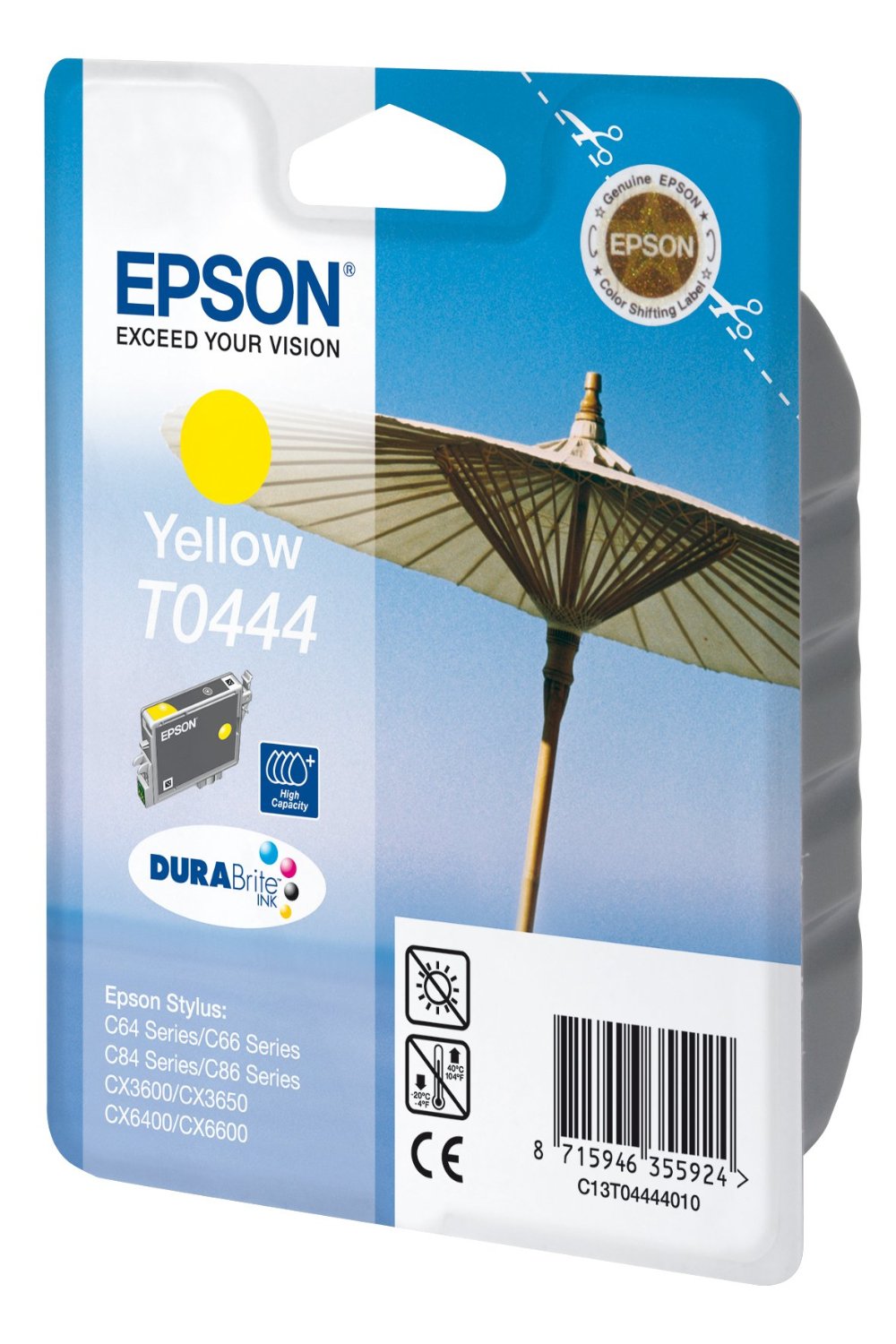 Epson Cartuccia d`inchiostro giallo C13T04444010 T0444