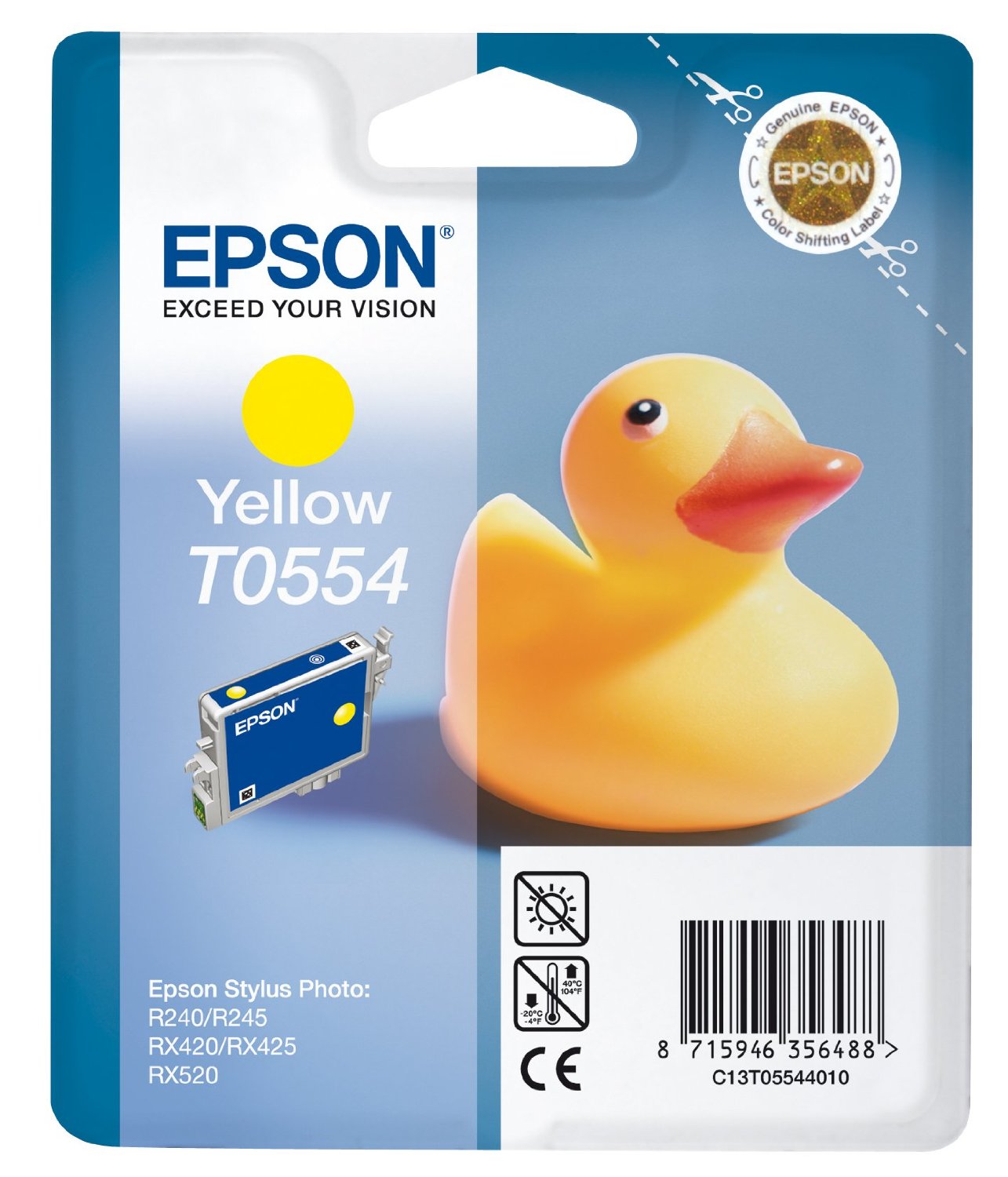 Epson Cartuccia d`inchiostro giallo C13T05544010 T0554