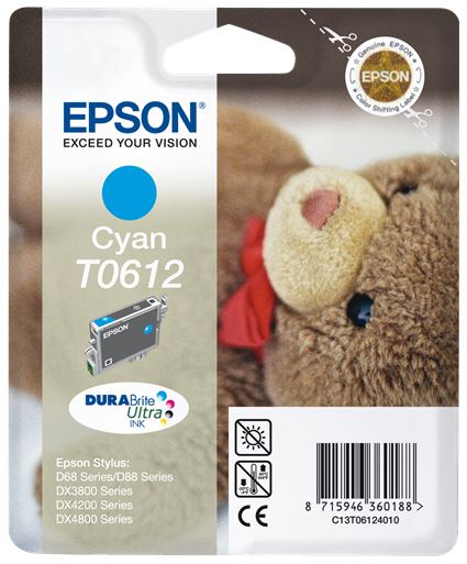 Epson Cartuccia d`inchiostro ciano C13T06124010 T0612
