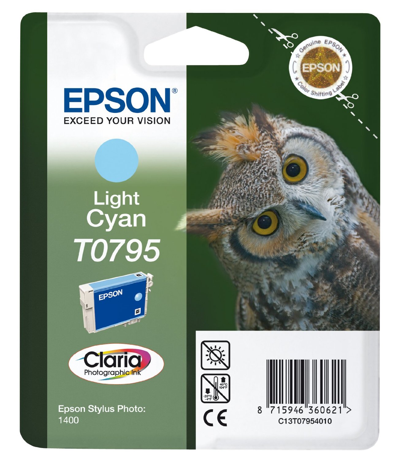 Epson Cartuccia d`inchiostro ciano (chiaro) C13T07954010