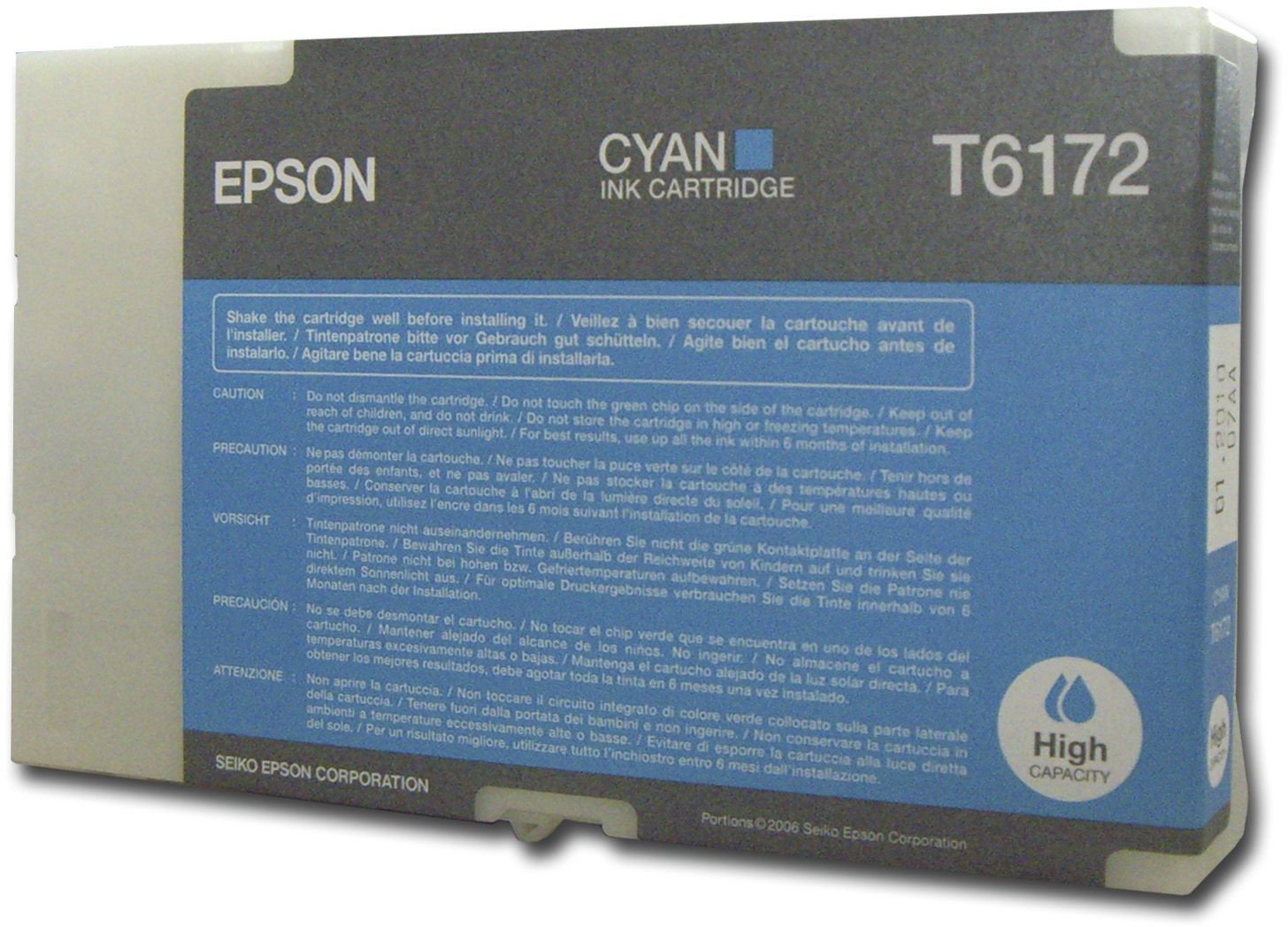 Epson Cartuccia d`inchiostro ciano C13T617200 T6172