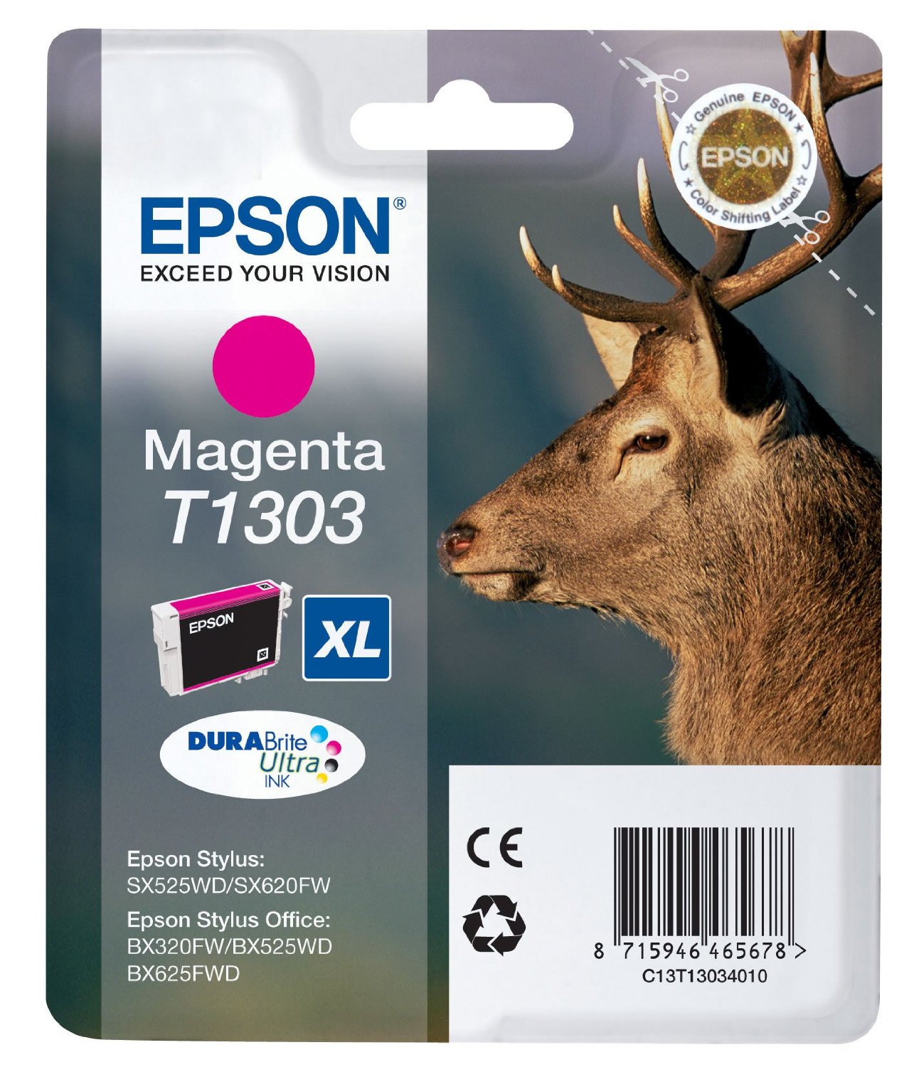 Epson Cartuccia d`inchiostro magenta C13T13034010 T1303