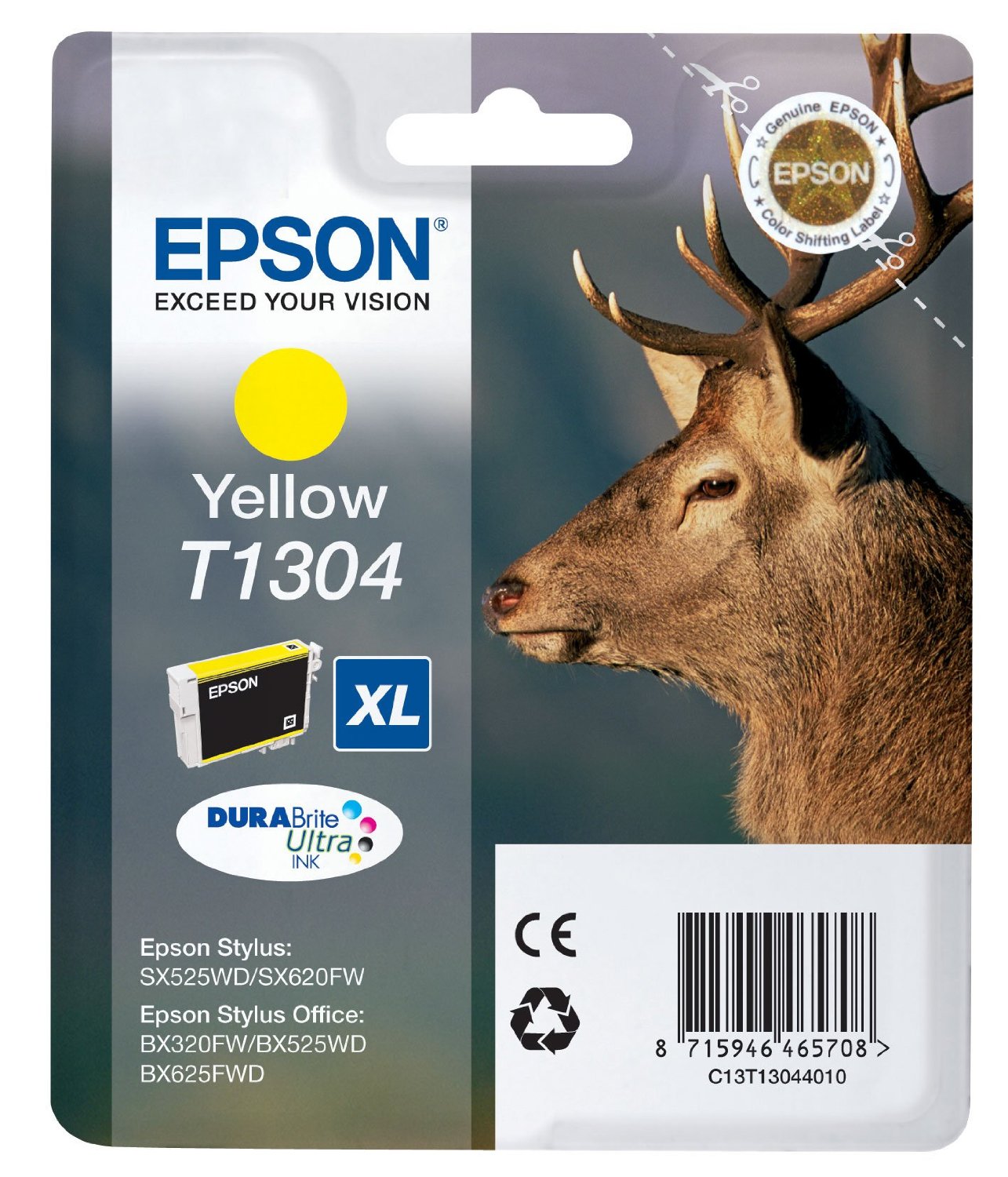 Epson Cartuccia d`inchiostro giallo C13T13044010 T1304