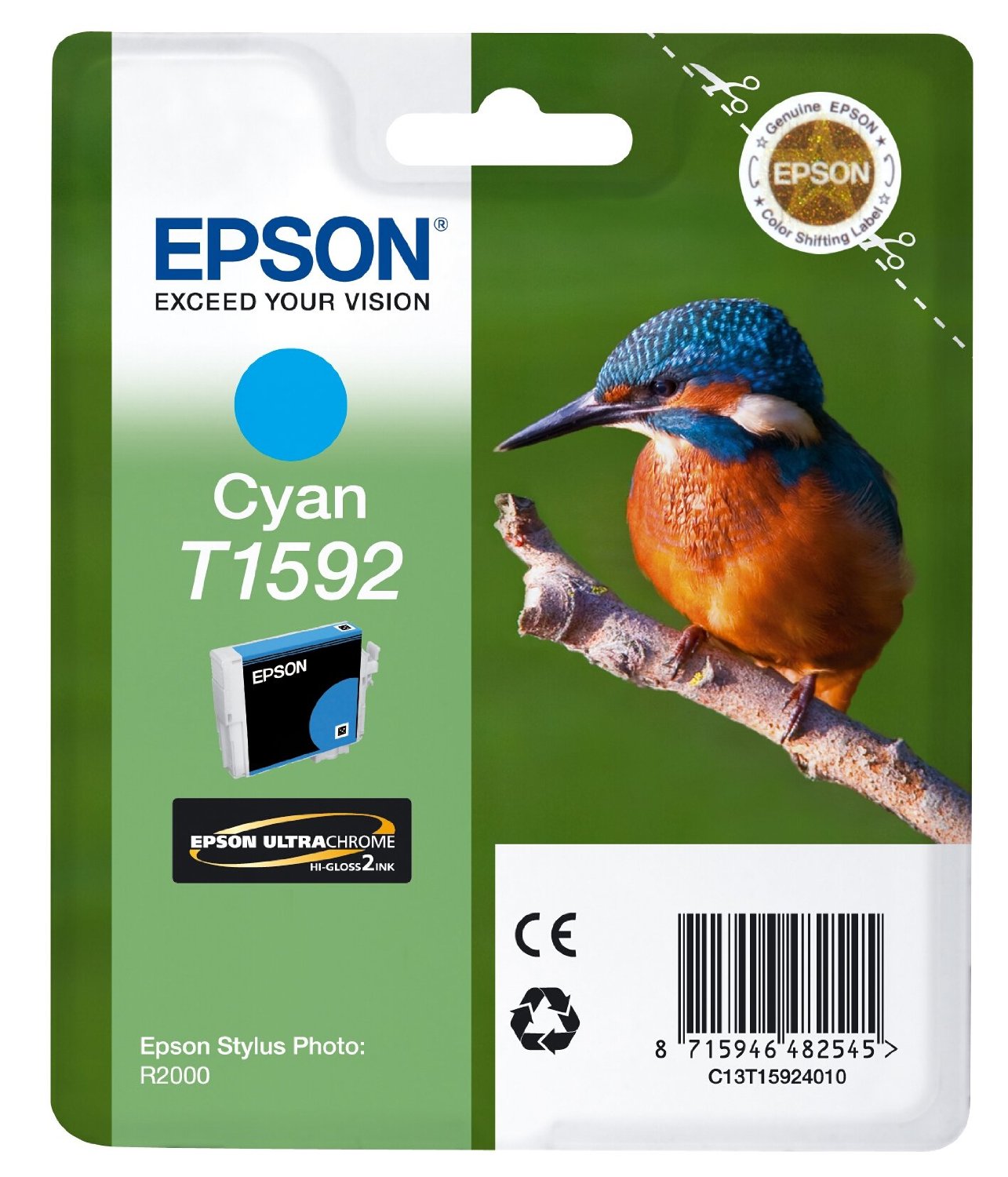 Epson Cartuccia d`inchiostro ciano C13T15924010 T1592