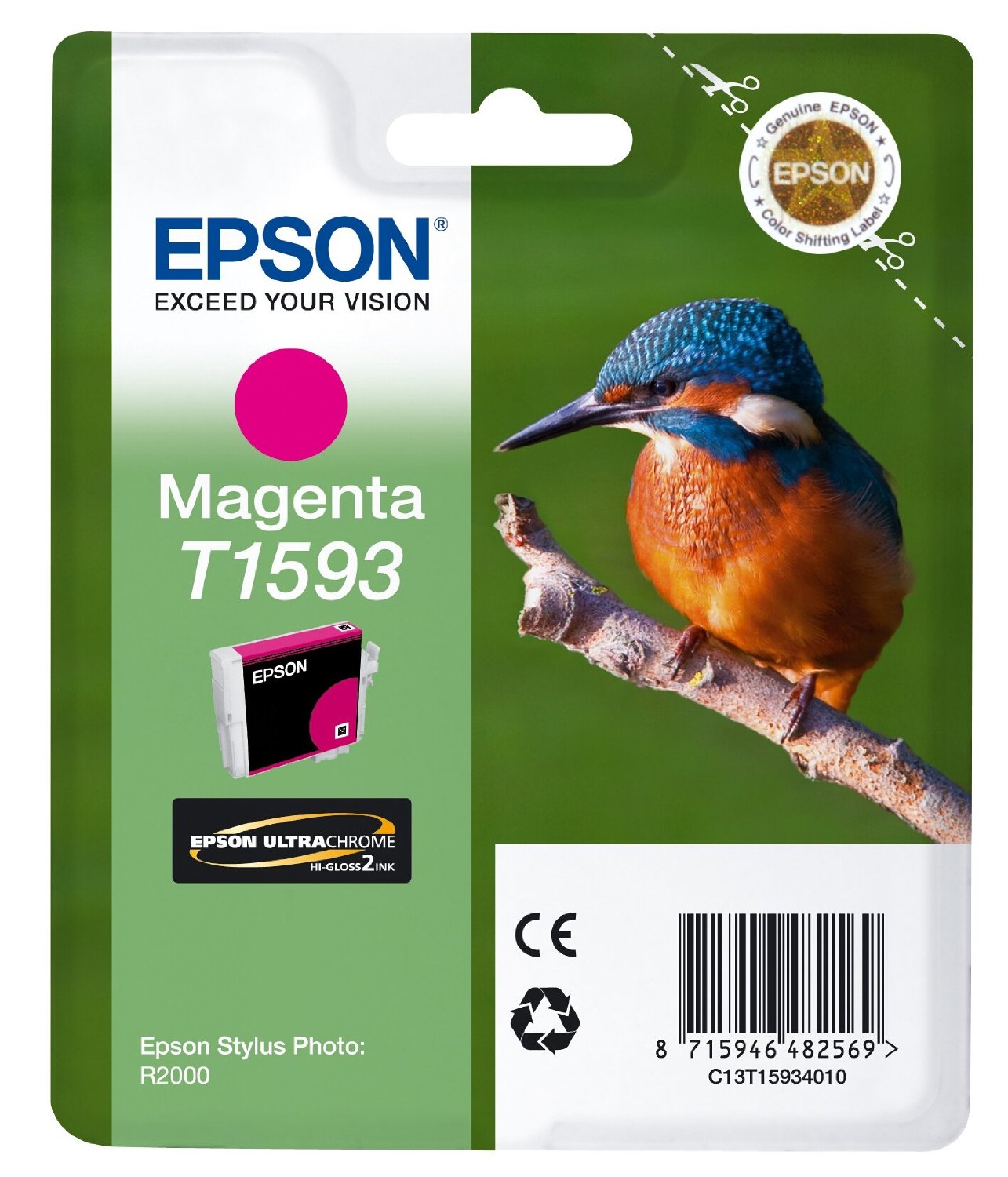 Epson Cartuccia d`inchiostro magenta C13T15934010 T1593
