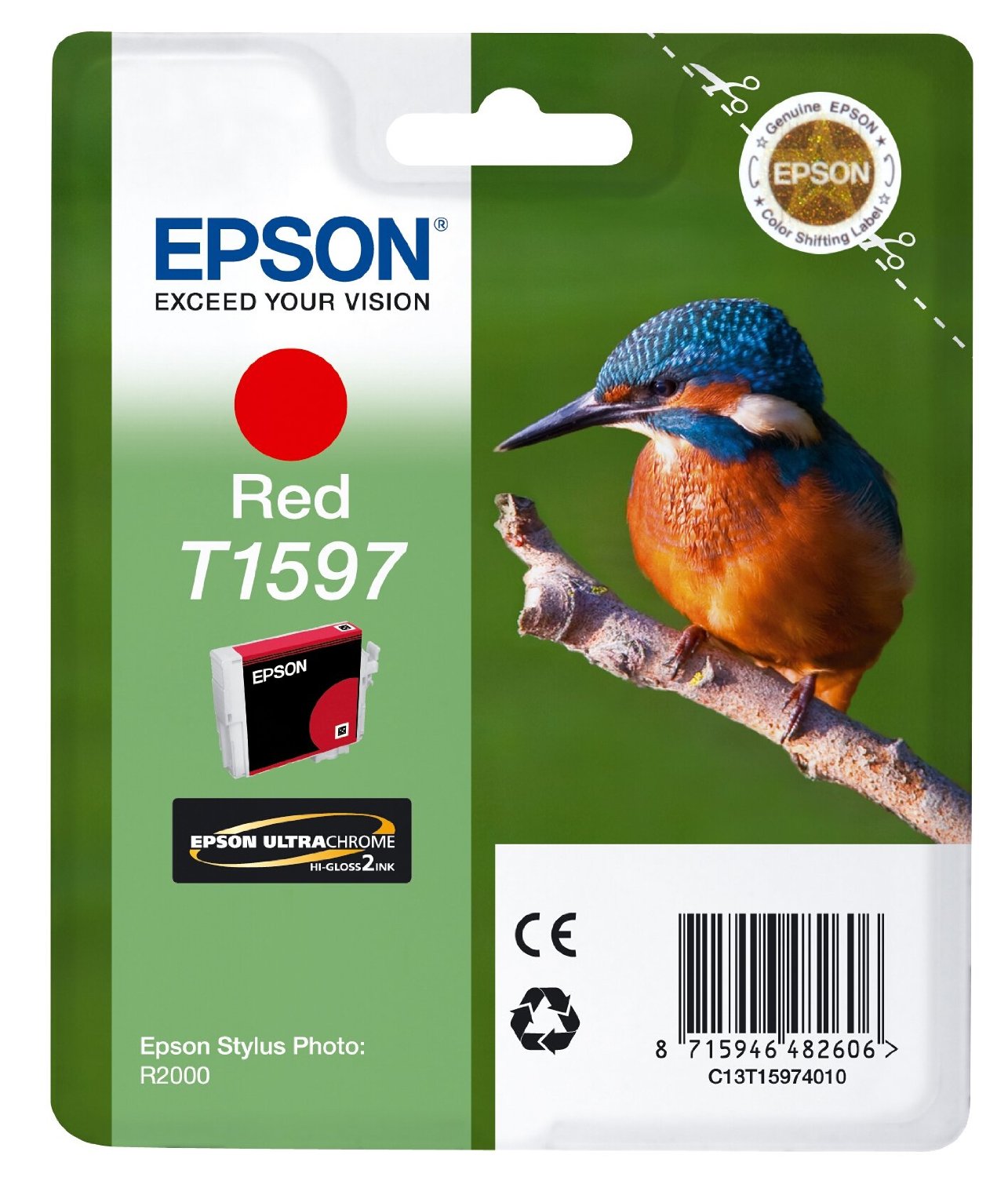 Epson Cartuccia d`inchiostro rosso C13T15974010 T1597