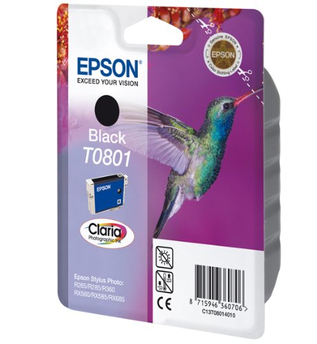 Epson Cartuccia d`inchiostro nero C13T08014011 T0801
