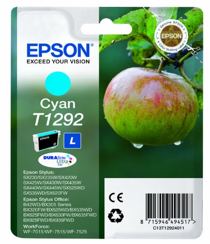 Epson Cartuccia d`inchiostro ciano C13T12924011 T1292
