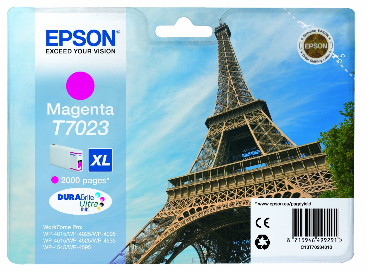 Epson Cartuccia d`inchiostro magenta C13T70234010 T7023