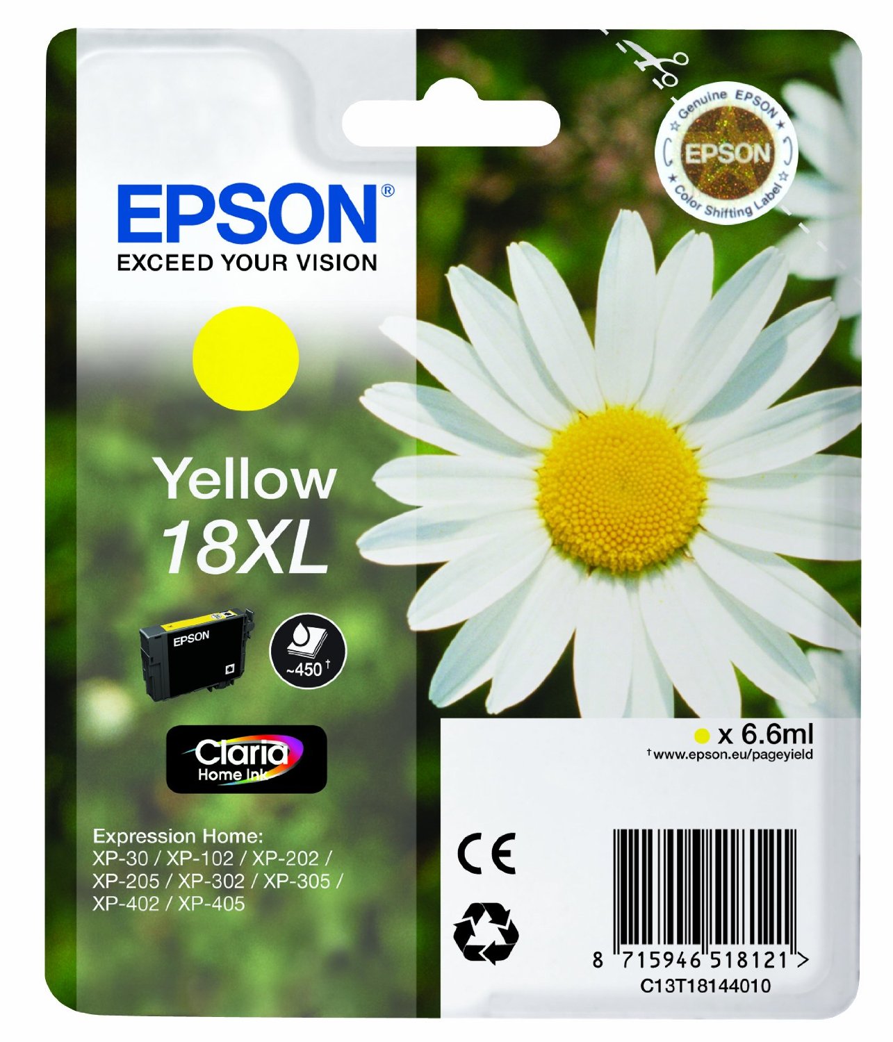 Epson Cartuccia d`inchiostro giallo C13T18144010 T1814