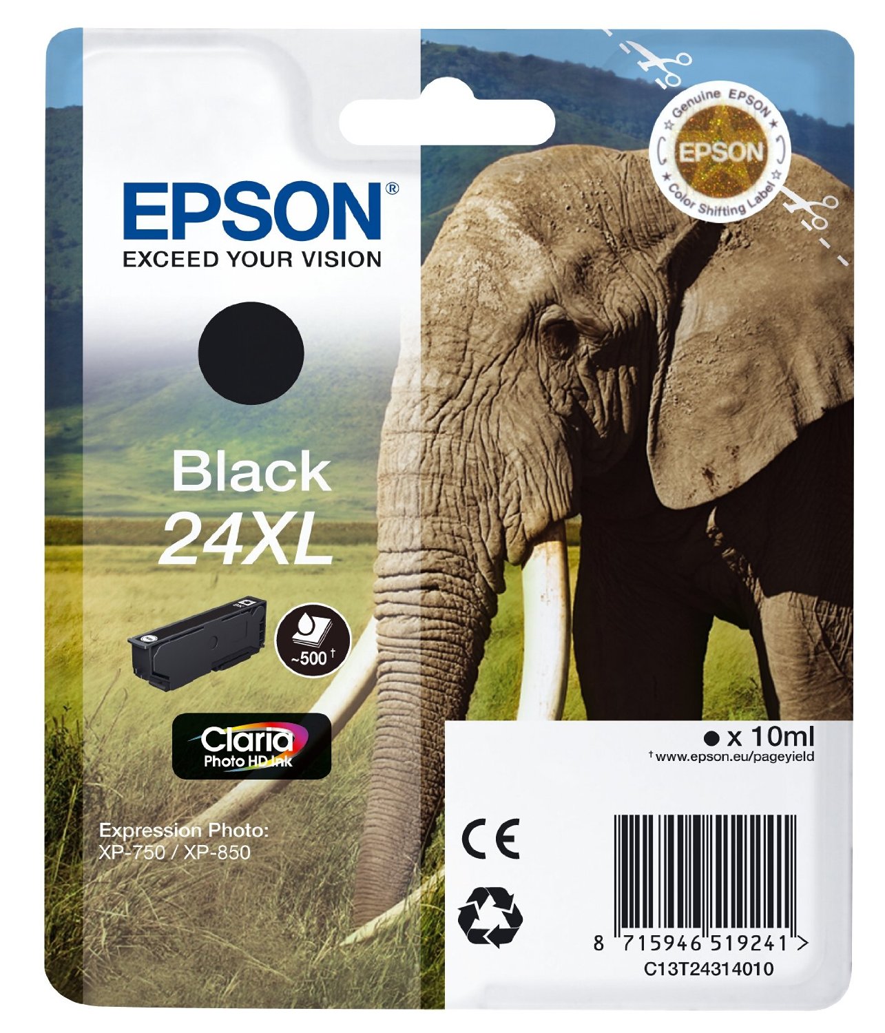 Epson Cartuccia d`inchiostro nero C13T24314010 T2431