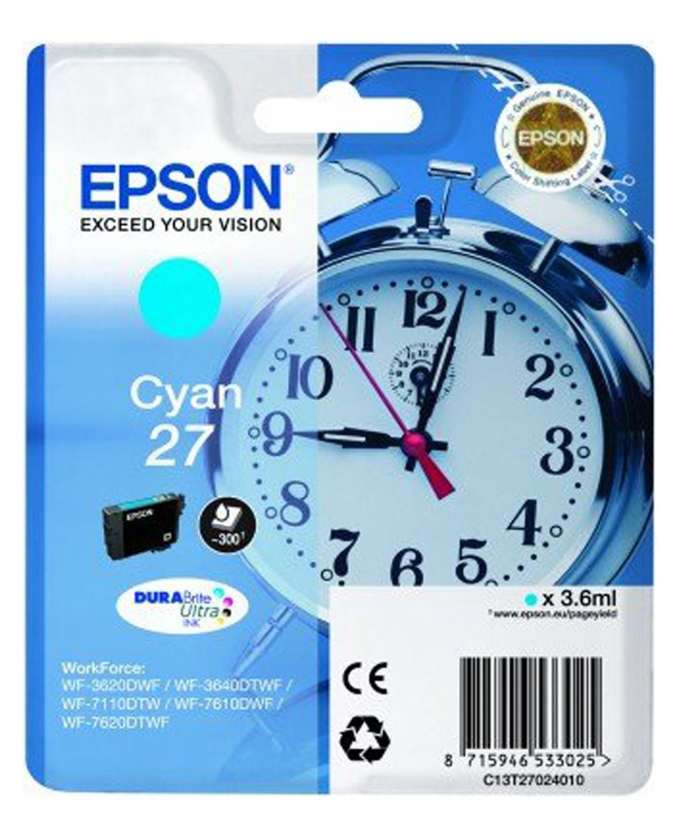 Epson Cartuccia d`inchiostro ciano C13T27024010 T2702