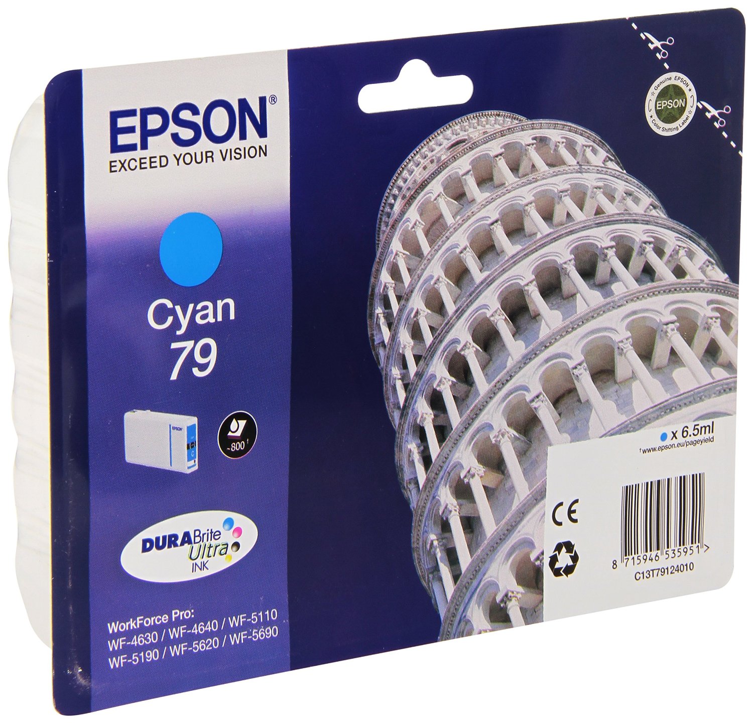 Epson Cartuccia d`inchiostro ciano C13T79124010 T7912