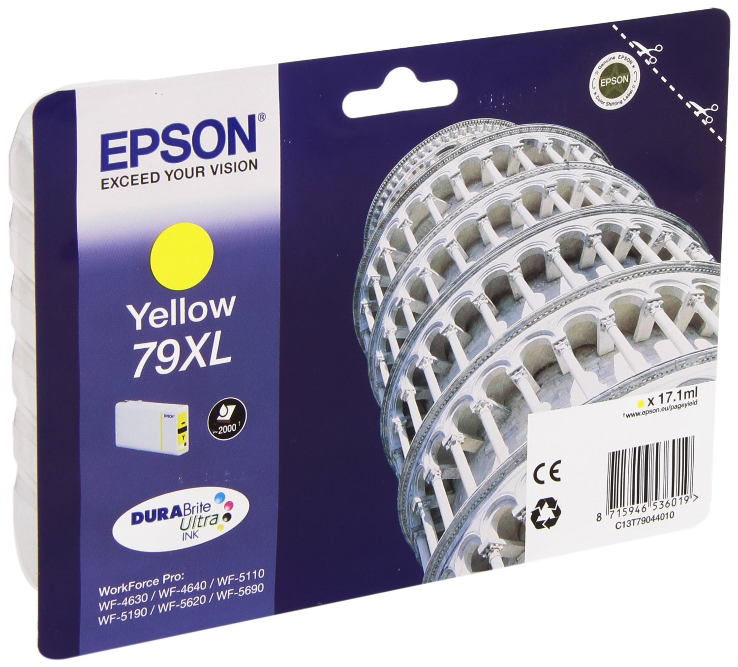 Epson Cartuccia d`inchiostro giallo C13T79044010 T7904
