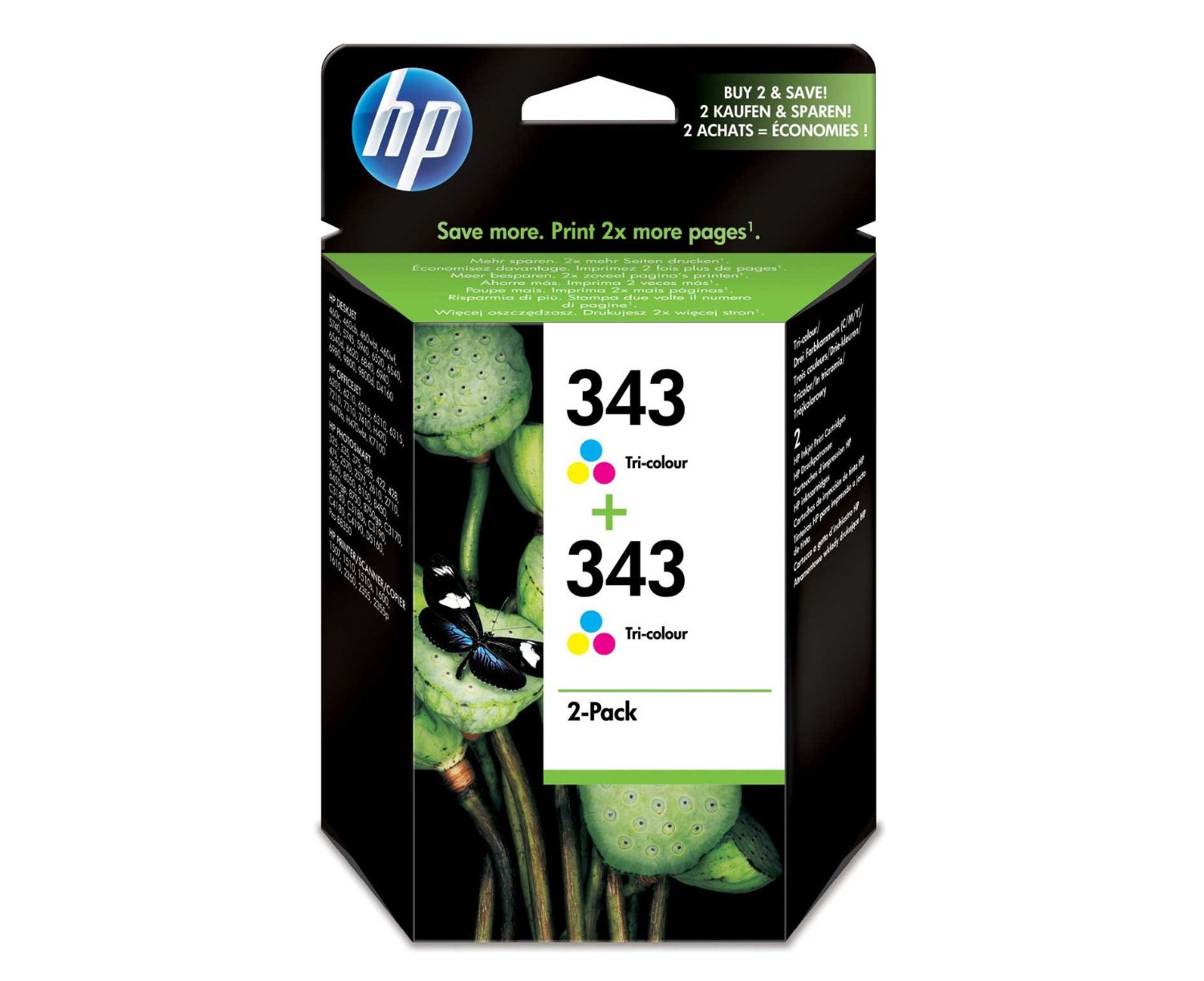 HP Multipack  CB332EE 343+343 2x C8766EE