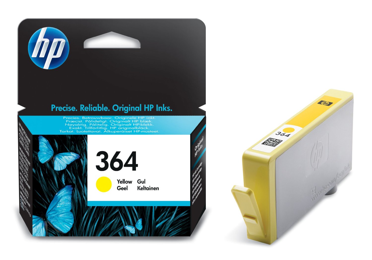 HP Cartuccia d`inchiostro giallo CB320EE 364