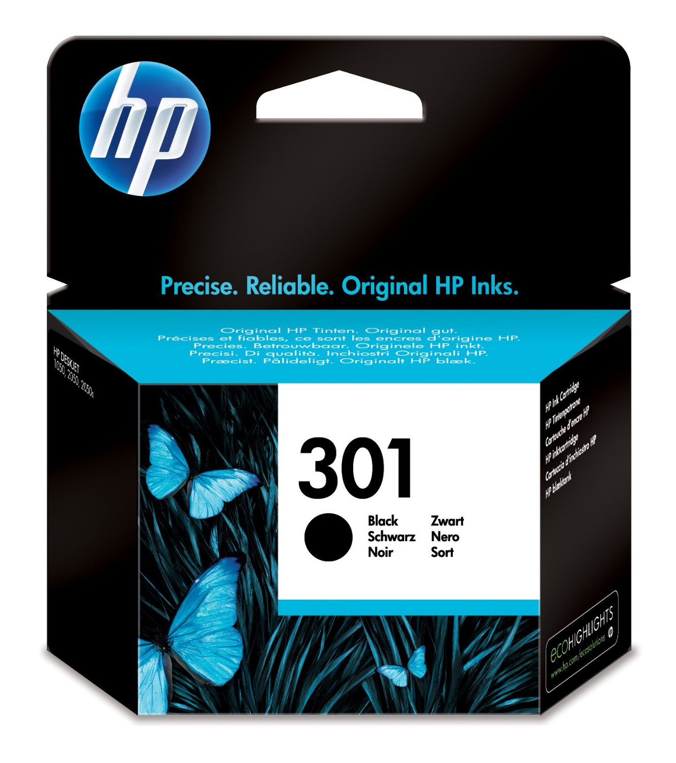 HP Cartuccia d`inchiostro nero CH561EE 301