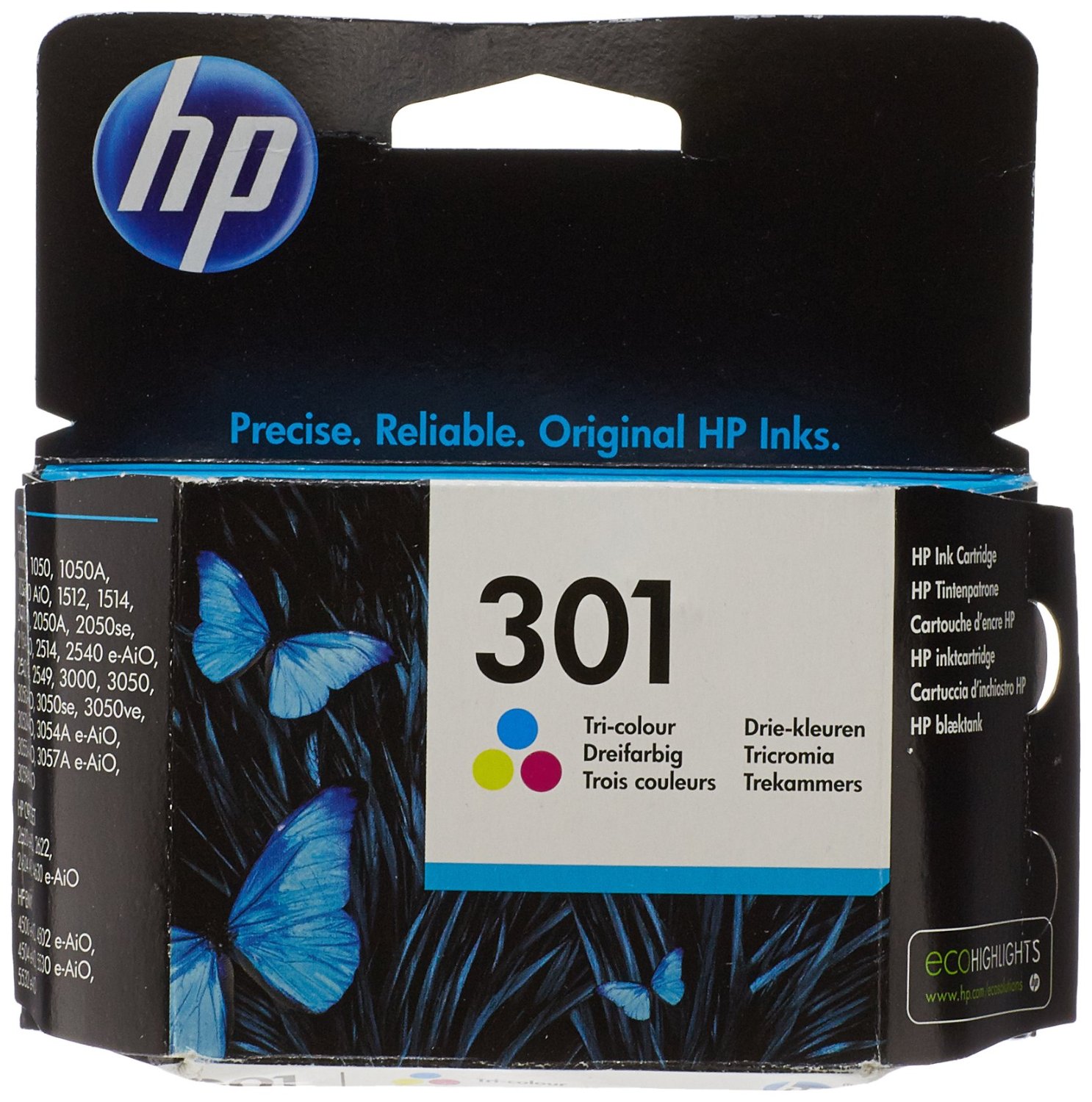 HP Cartuccia d`inchiostro colore CH562EE 301