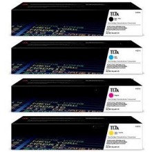 TONER ORIGINALE ciano HP 117A (W2071A) per Color Laser 150a, Color Laser 150nw, Color Laser MFP 178nwg, Color Laser MFP 179fwg