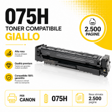 Toner compatibile per i-SENSYS MF664, MF667, MF651, LBP646, LBP647 Giallo 2500 pagine 6366C002