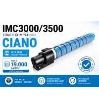 Toner Compatibile per Ricoh IMC3000,3500 19000 pagine Ciano 842258