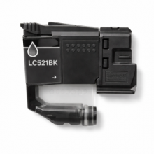 Cartuccia compatibile per Brother LC-521 Nera 500 pagine per Brother DCP-J1260W / DCP-J1313DW / DCP-J1360DW / DCP-J1460DW