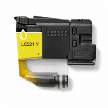Cartuccia compatibile per Brother LC-521 Giallo 500 pagine per Brother DCP-J1260W / DCP-J1313DW / DCP-J1360DW / DCP-J1460DW