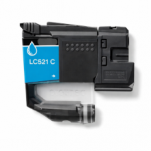 Cartuccia compatibile per Brother LC-521 Ciano 500 pagine per Brother DCP-J1260W / DCP-J1313DW / DCP-J1360DW / DCP-J1460DW