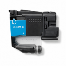 Cartuccia compatibile per Brother LC-521 Ciano 500 pagine per Brother DCP-J1260W / DCP-J1313DW / DCP-J1360DW / DCP-J1460DW